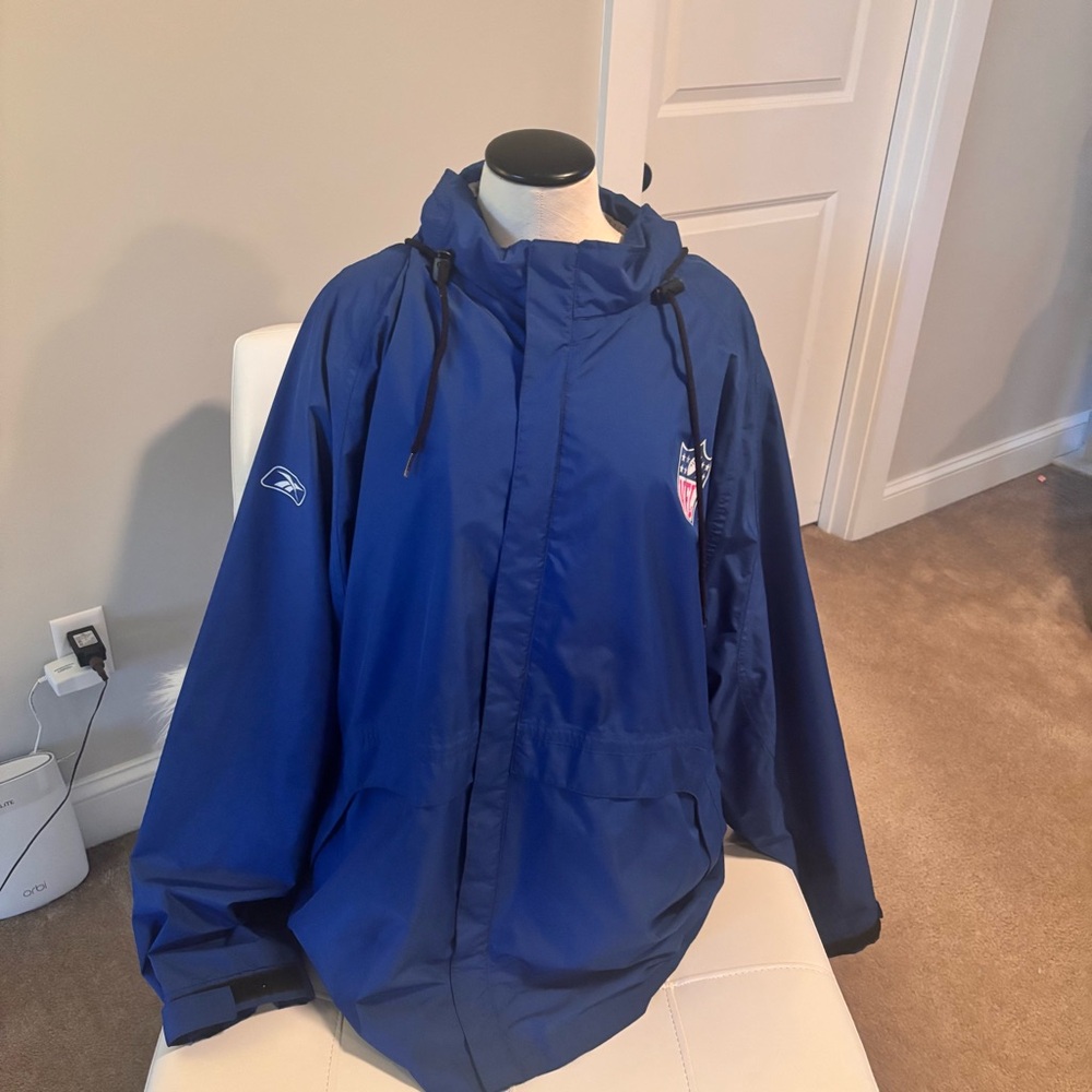Reebok Rare NFL Blue Windbreaker/Jacket Rare - Picture 3 of 5